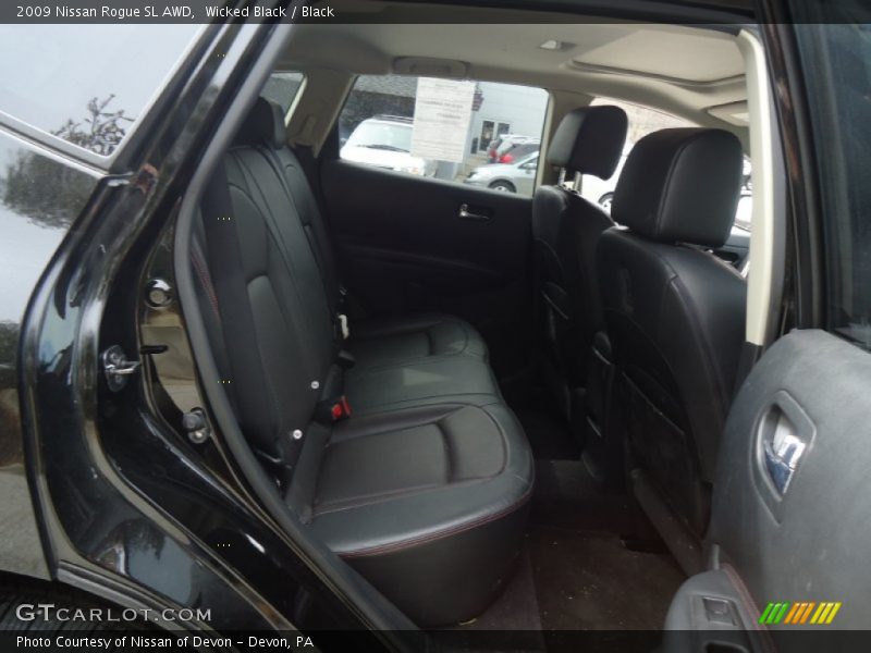 Wicked Black / Black 2009 Nissan Rogue SL AWD