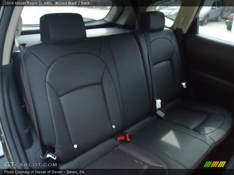 Wicked Black / Black 2009 Nissan Rogue SL AWD