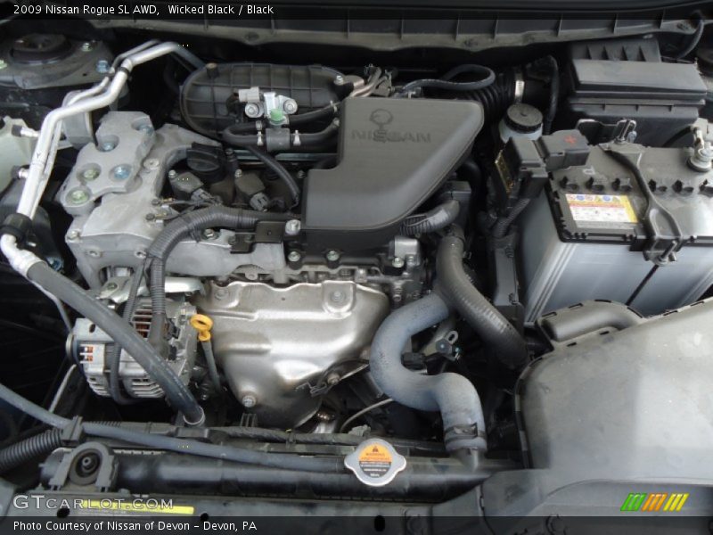 Wicked Black / Black 2009 Nissan Rogue SL AWD