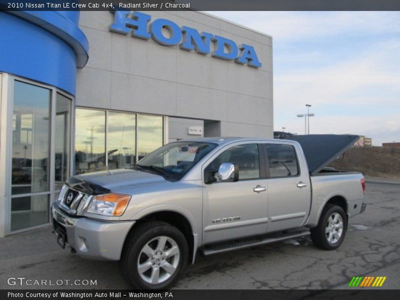 Radiant Silver / Charcoal 2010 Nissan Titan LE Crew Cab 4x4