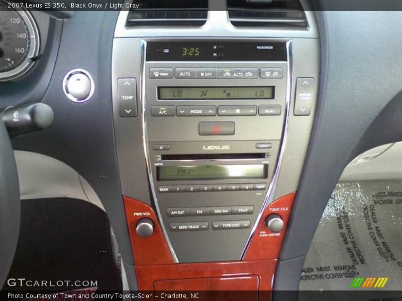 Black Onyx / Light Gray 2007 Lexus ES 350
