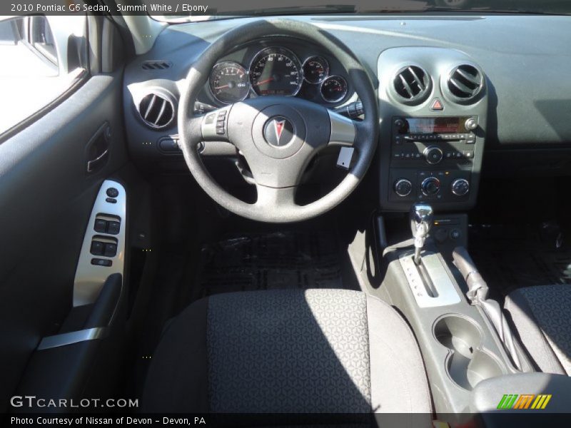 Summit White / Ebony 2010 Pontiac G6 Sedan