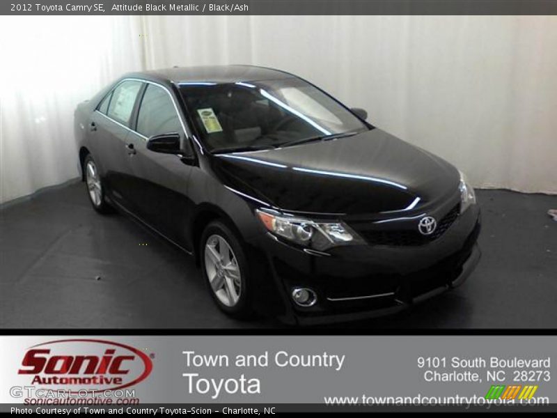 Attitude Black Metallic / Black/Ash 2012 Toyota Camry SE