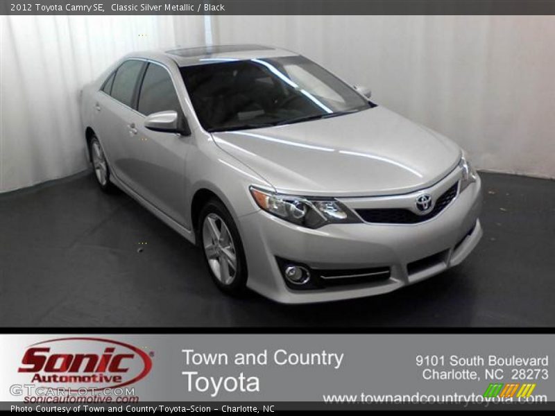 Classic Silver Metallic / Black 2012 Toyota Camry SE