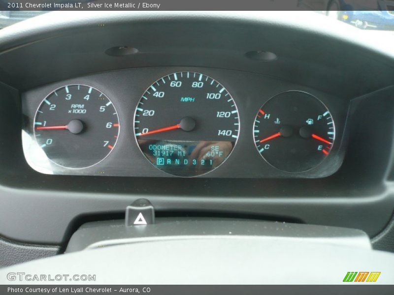 Silver Ice Metallic / Ebony 2011 Chevrolet Impala LT