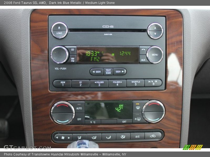 Dark Ink Blue Metallic / Medium Light Stone 2008 Ford Taurus SEL AWD