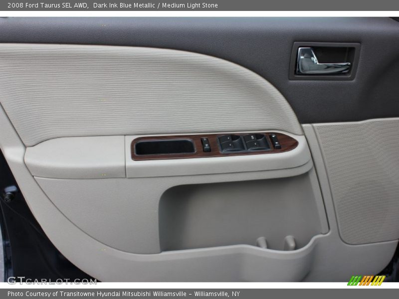 Dark Ink Blue Metallic / Medium Light Stone 2008 Ford Taurus SEL AWD