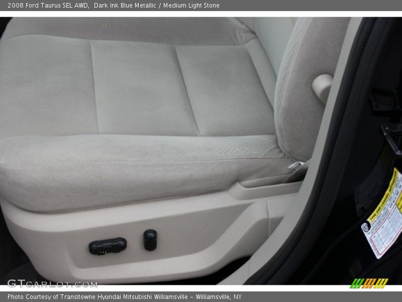 Dark Ink Blue Metallic / Medium Light Stone 2008 Ford Taurus SEL AWD