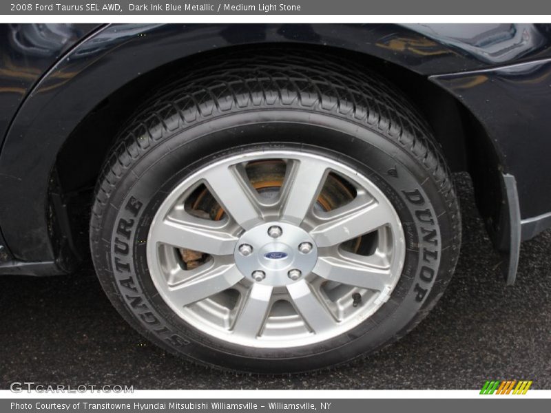 Dark Ink Blue Metallic / Medium Light Stone 2008 Ford Taurus SEL AWD