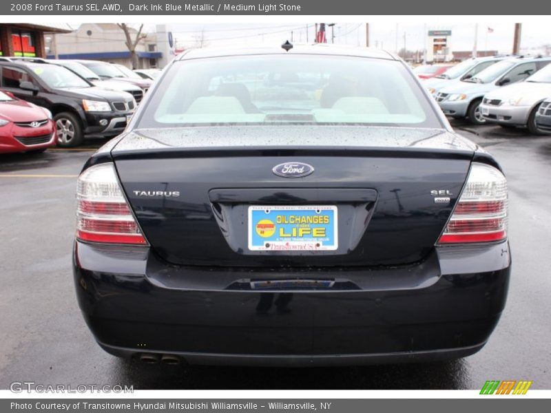 Dark Ink Blue Metallic / Medium Light Stone 2008 Ford Taurus SEL AWD