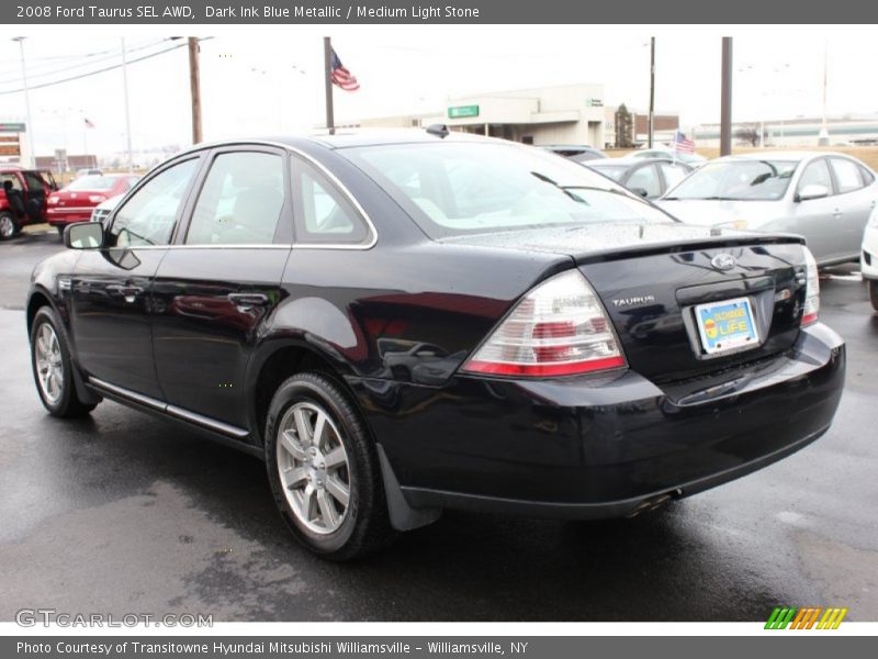 Dark Ink Blue Metallic / Medium Light Stone 2008 Ford Taurus SEL AWD
