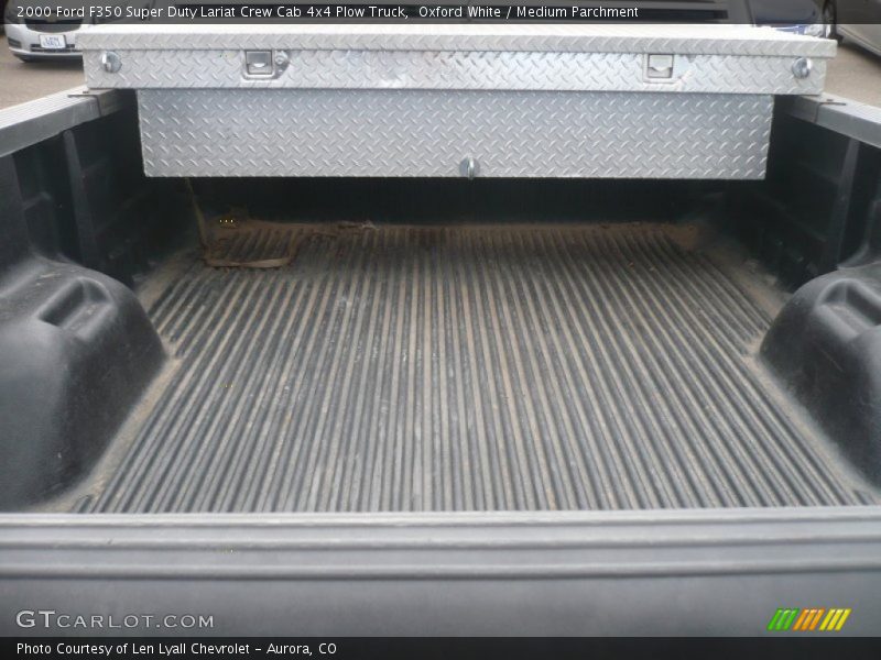 Oxford White / Medium Parchment 2000 Ford F350 Super Duty Lariat Crew Cab 4x4 Plow Truck