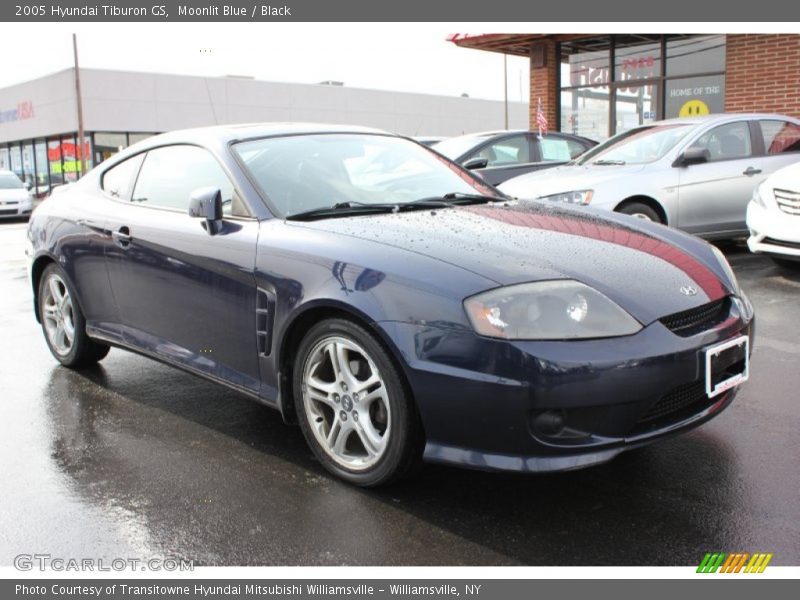 Moonlit Blue / Black 2005 Hyundai Tiburon GS