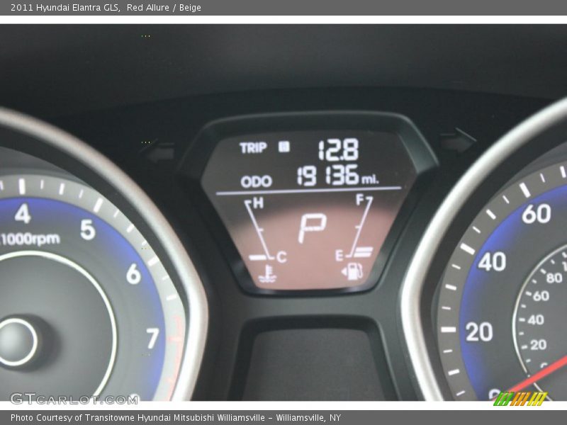 Red Allure / Beige 2011 Hyundai Elantra GLS