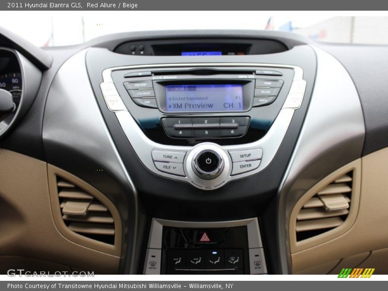 Red Allure / Beige 2011 Hyundai Elantra GLS