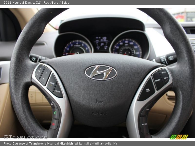 Red Allure / Beige 2011 Hyundai Elantra GLS