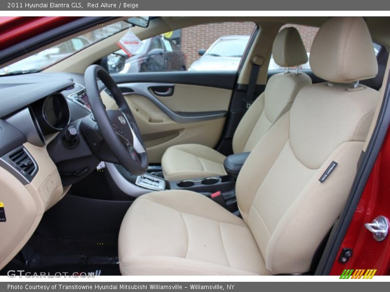 Red Allure / Beige 2011 Hyundai Elantra GLS