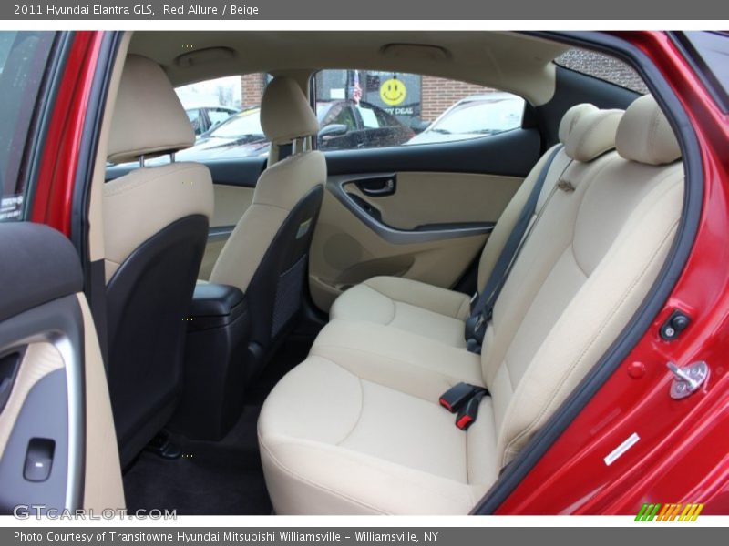Red Allure / Beige 2011 Hyundai Elantra GLS