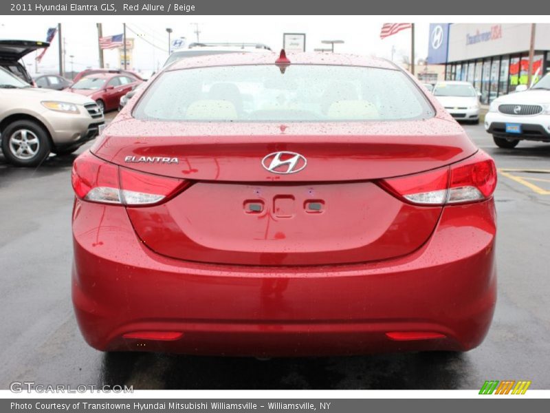 Red Allure / Beige 2011 Hyundai Elantra GLS