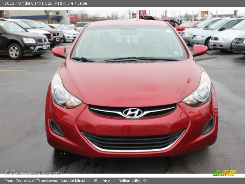 Red Allure / Beige 2011 Hyundai Elantra GLS