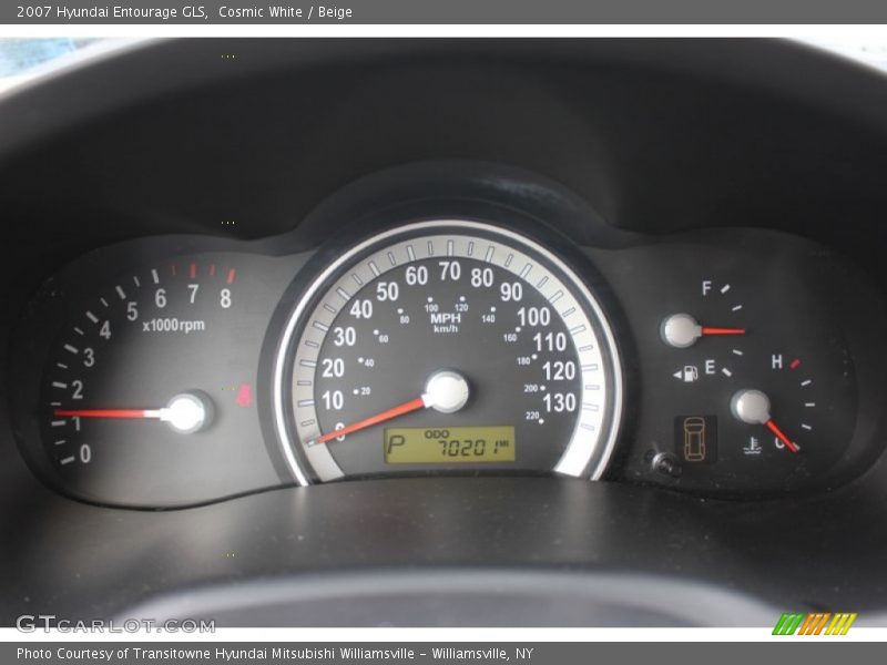 Cosmic White / Beige 2007 Hyundai Entourage GLS