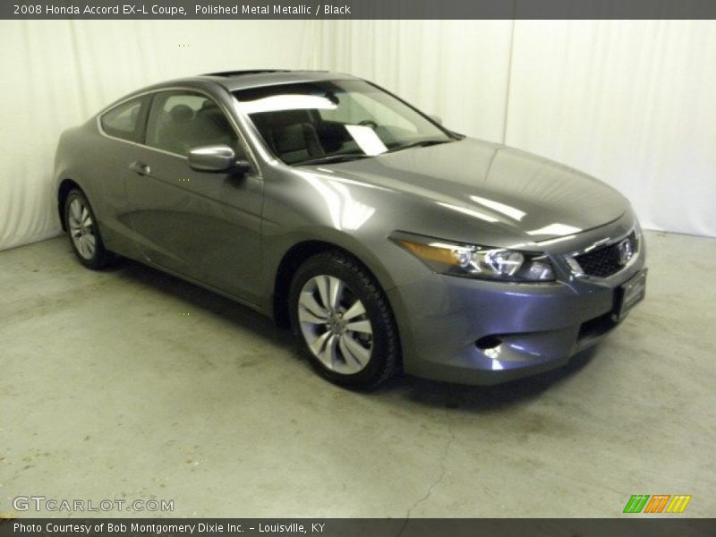 Polished Metal Metallic / Black 2008 Honda Accord EX-L Coupe