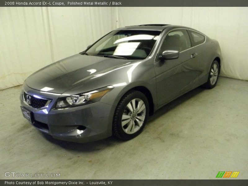 Polished Metal Metallic / Black 2008 Honda Accord EX-L Coupe