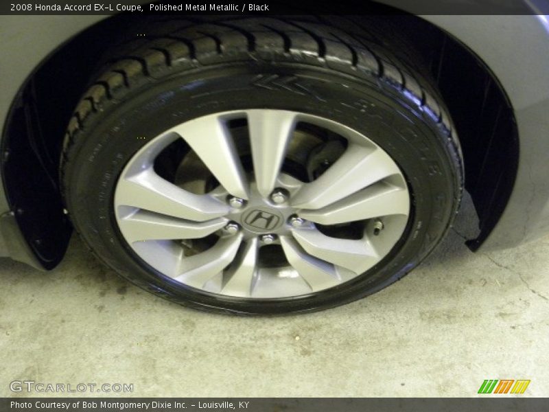 Polished Metal Metallic / Black 2008 Honda Accord EX-L Coupe