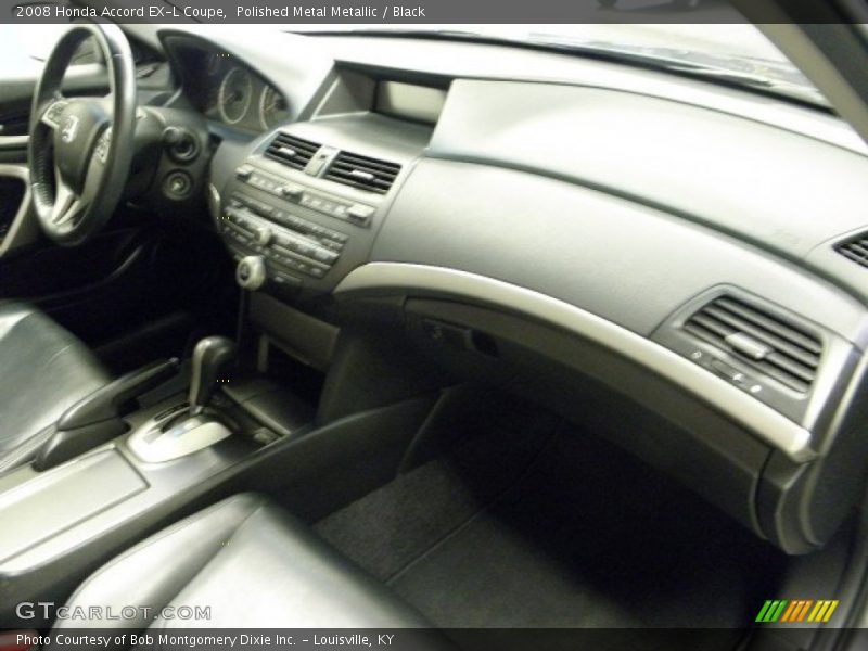 Polished Metal Metallic / Black 2008 Honda Accord EX-L Coupe
