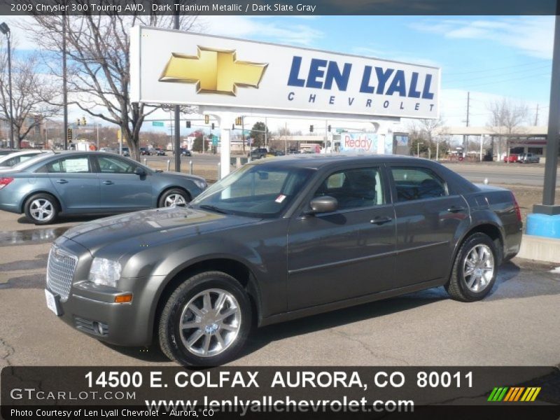 Dark Titanium Metallic / Dark Slate Gray 2009 Chrysler 300 Touring AWD