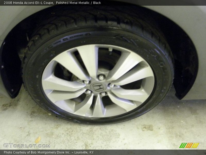 Polished Metal Metallic / Black 2008 Honda Accord EX-L Coupe