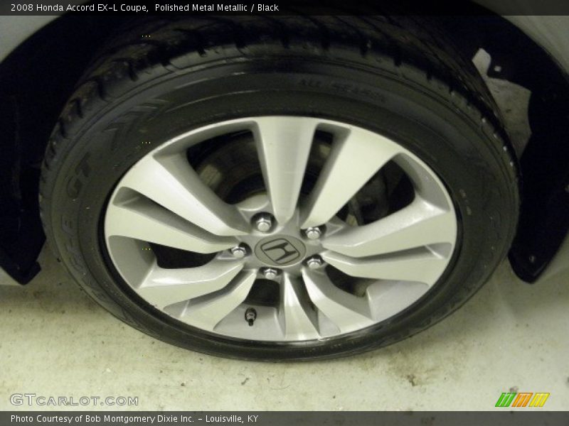 Polished Metal Metallic / Black 2008 Honda Accord EX-L Coupe