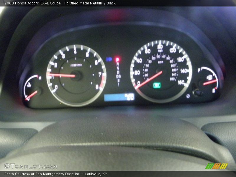 Polished Metal Metallic / Black 2008 Honda Accord EX-L Coupe