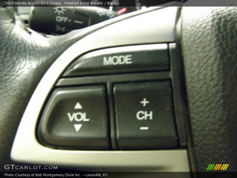 Polished Metal Metallic / Black 2008 Honda Accord EX-L Coupe