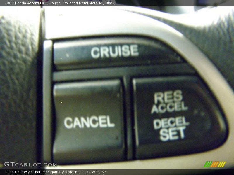 Polished Metal Metallic / Black 2008 Honda Accord EX-L Coupe