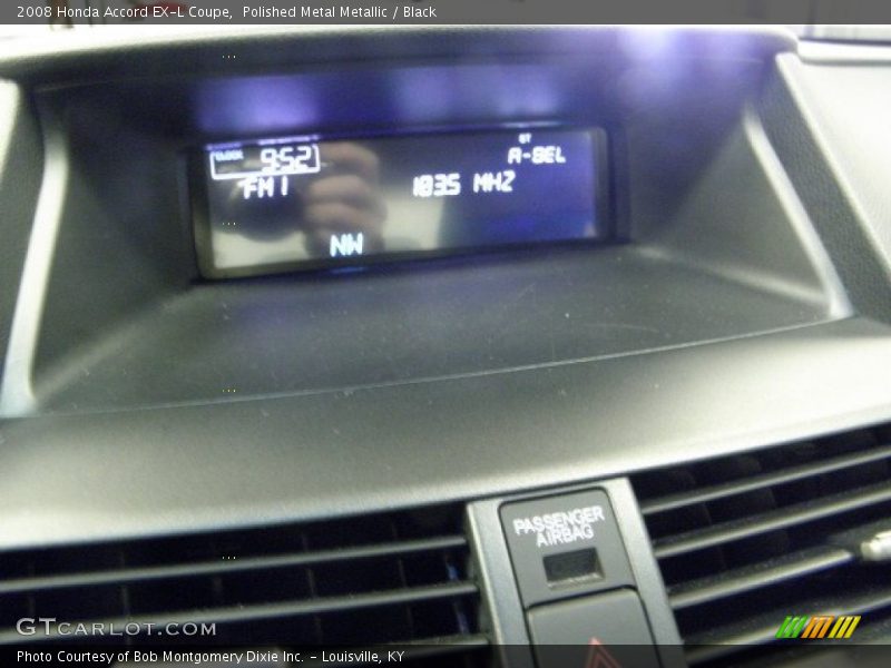 Polished Metal Metallic / Black 2008 Honda Accord EX-L Coupe