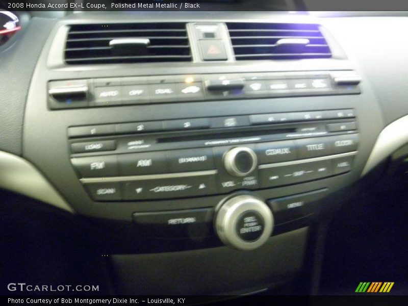 Polished Metal Metallic / Black 2008 Honda Accord EX-L Coupe