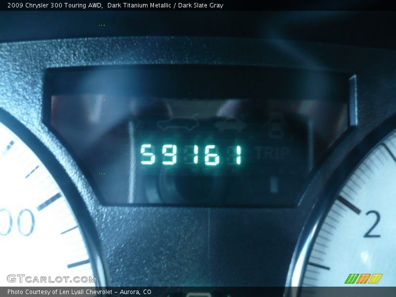 Dark Titanium Metallic / Dark Slate Gray 2009 Chrysler 300 Touring AWD