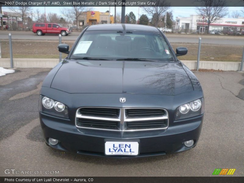 Steel Blue Metallic / Dark Slate Gray/Light Slate Gray 2007 Dodge Charger R/T AWD