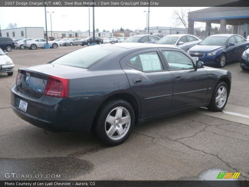 Steel Blue Metallic / Dark Slate Gray/Light Slate Gray 2007 Dodge Charger R/T AWD