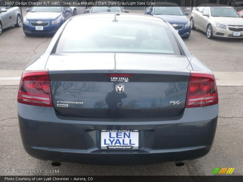 Steel Blue Metallic / Dark Slate Gray/Light Slate Gray 2007 Dodge Charger R/T AWD