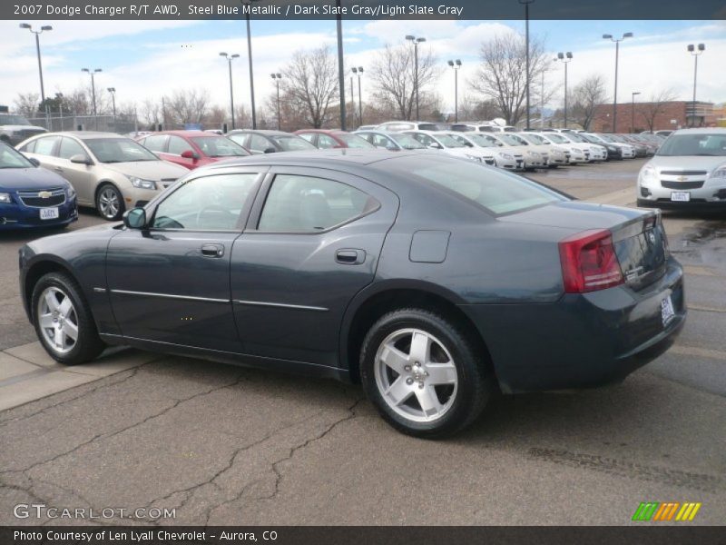 Steel Blue Metallic / Dark Slate Gray/Light Slate Gray 2007 Dodge Charger R/T AWD