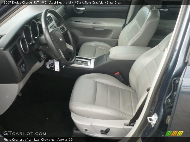 Steel Blue Metallic / Dark Slate Gray/Light Slate Gray 2007 Dodge Charger R/T AWD