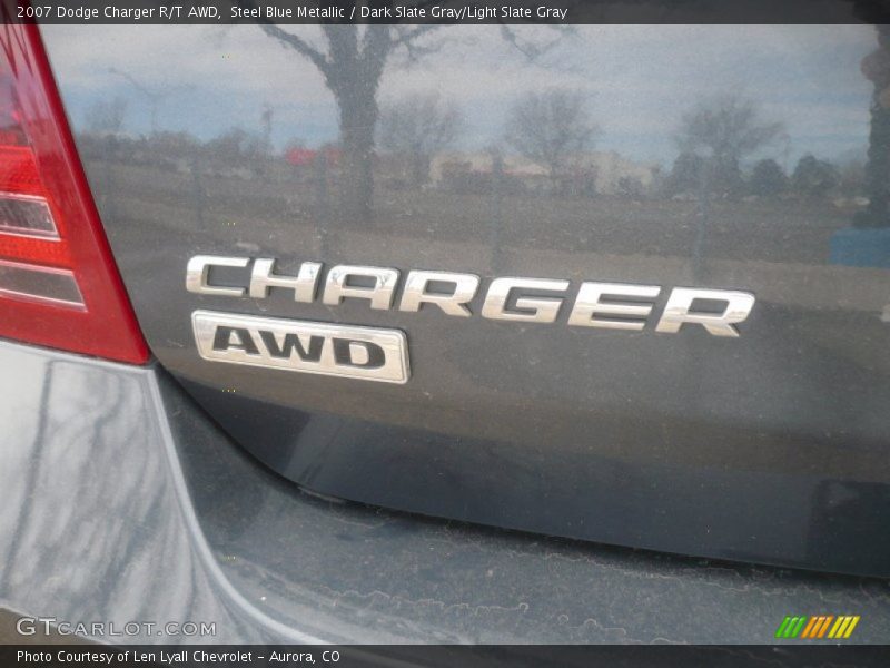 Steel Blue Metallic / Dark Slate Gray/Light Slate Gray 2007 Dodge Charger R/T AWD