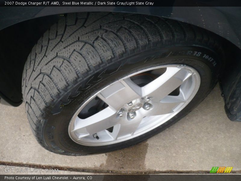 Steel Blue Metallic / Dark Slate Gray/Light Slate Gray 2007 Dodge Charger R/T AWD