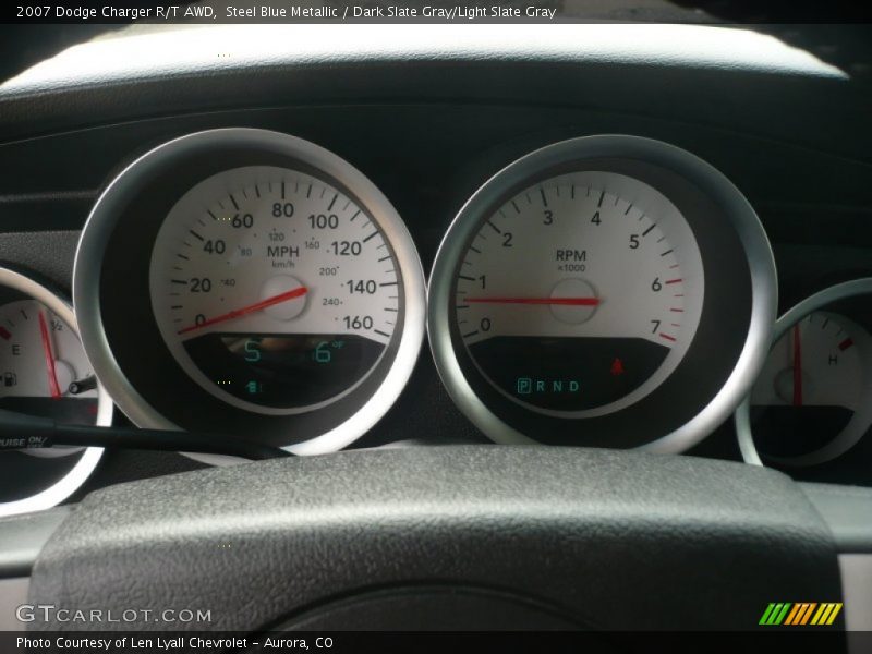 Steel Blue Metallic / Dark Slate Gray/Light Slate Gray 2007 Dodge Charger R/T AWD