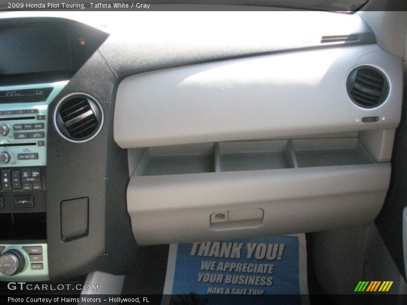 Taffeta White / Gray 2009 Honda Pilot Touring