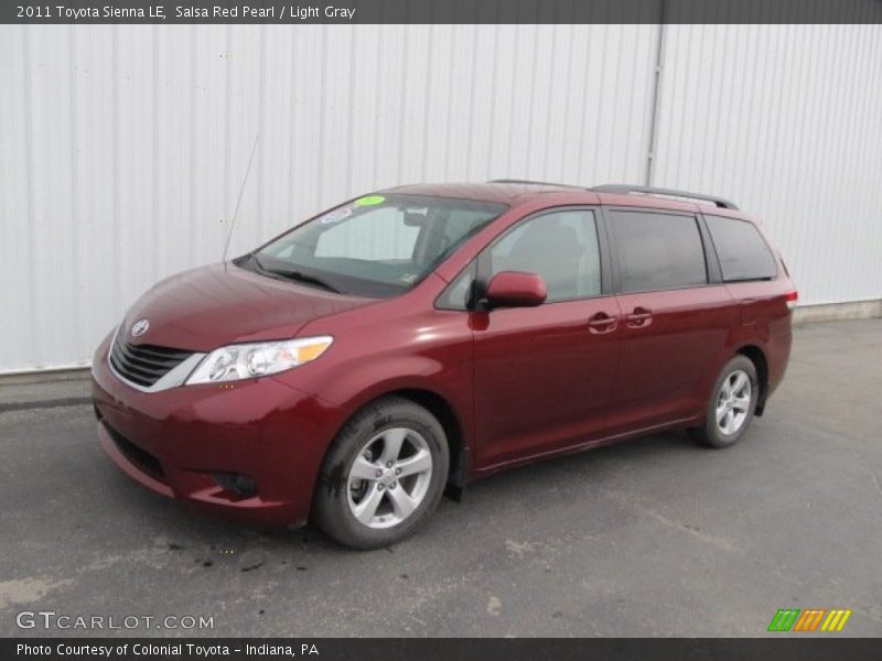Salsa Red Pearl / Light Gray 2011 Toyota Sienna LE