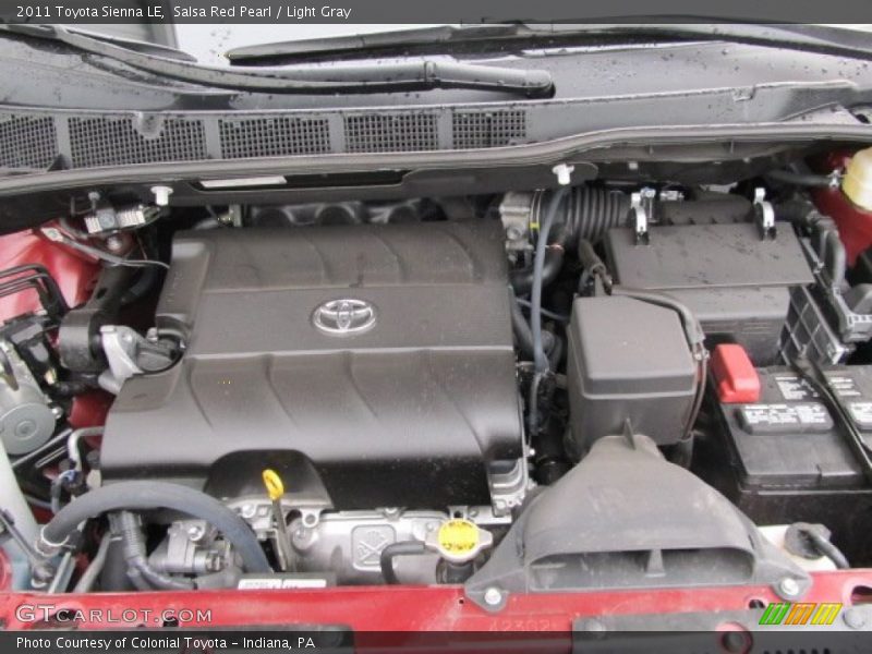 Salsa Red Pearl / Light Gray 2011 Toyota Sienna LE