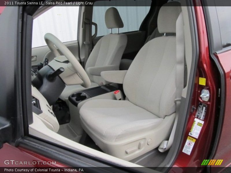 Salsa Red Pearl / Light Gray 2011 Toyota Sienna LE